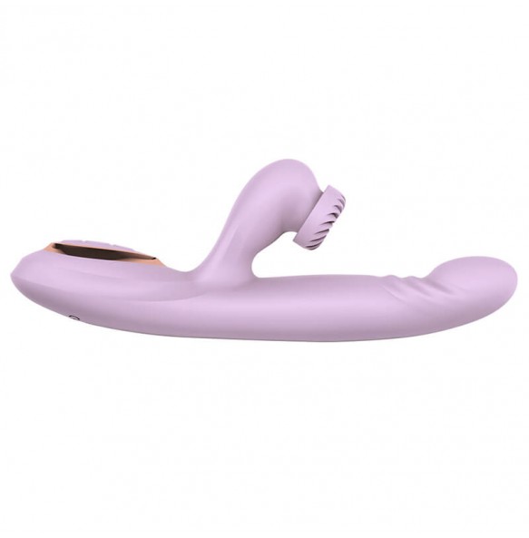 DIBE - Fairy Wand Thrusting Rotating Vibrator (Chargeable - Purple)